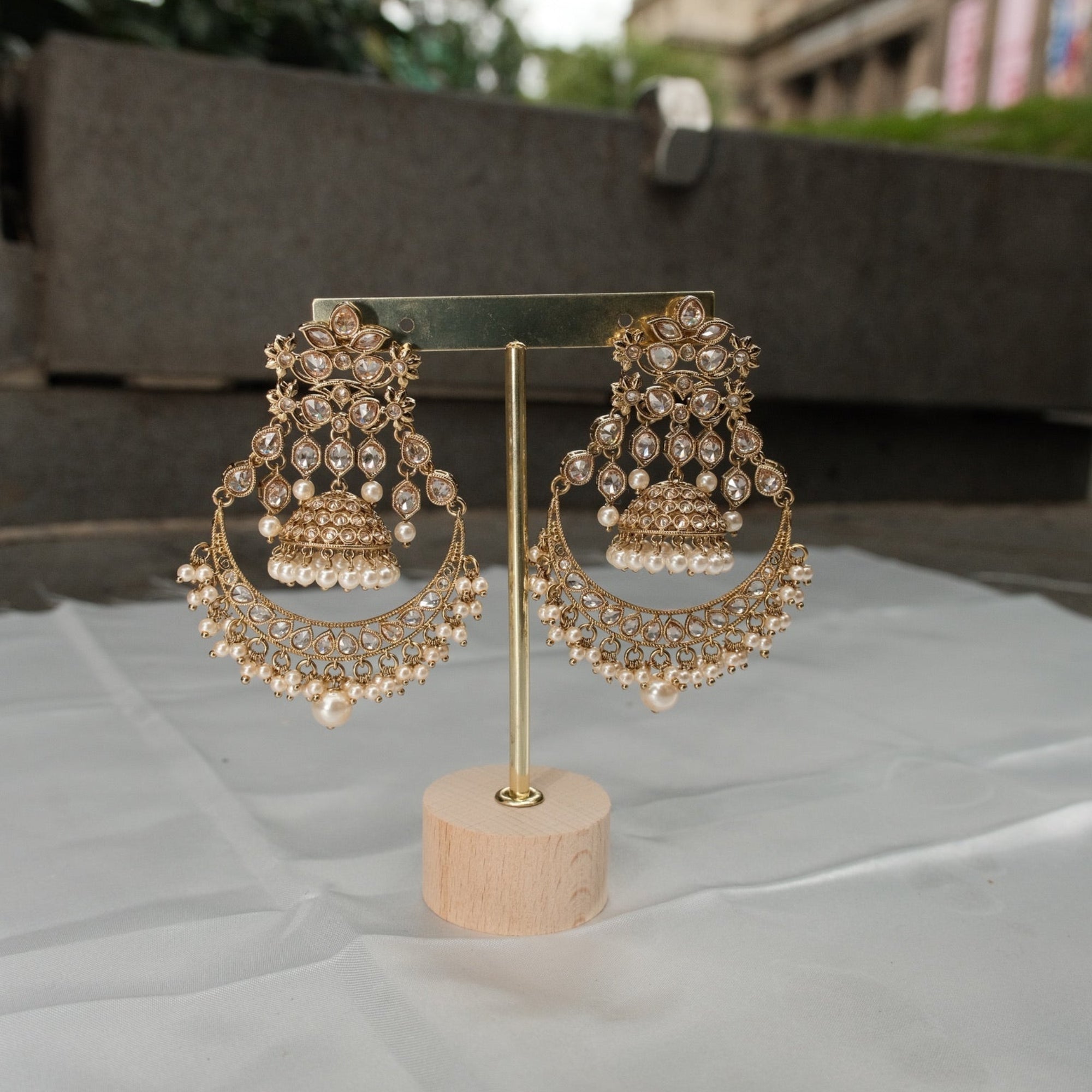 Nithya Chandbali Jhumkas