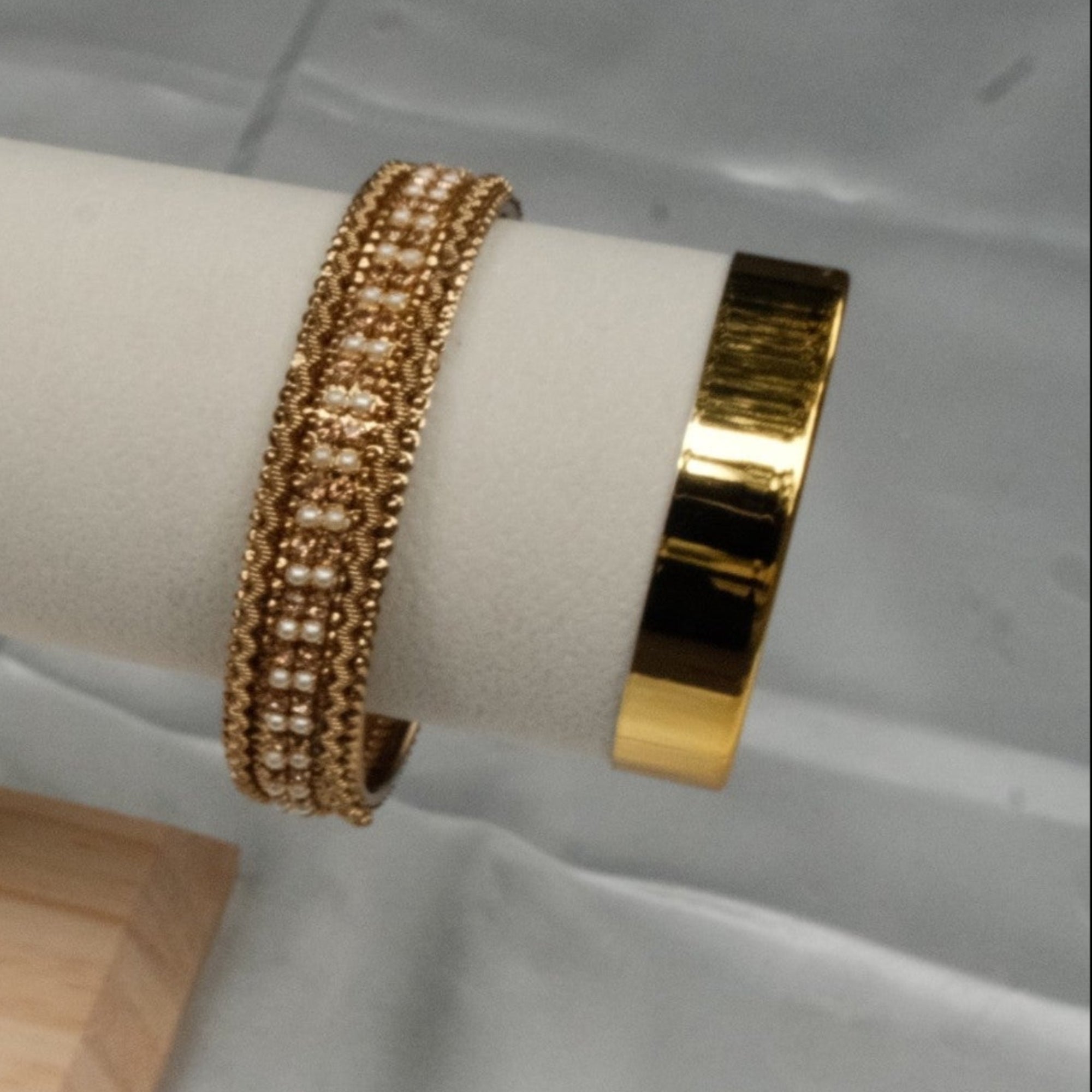 Noorani Pearl Bangles (Set of 2)